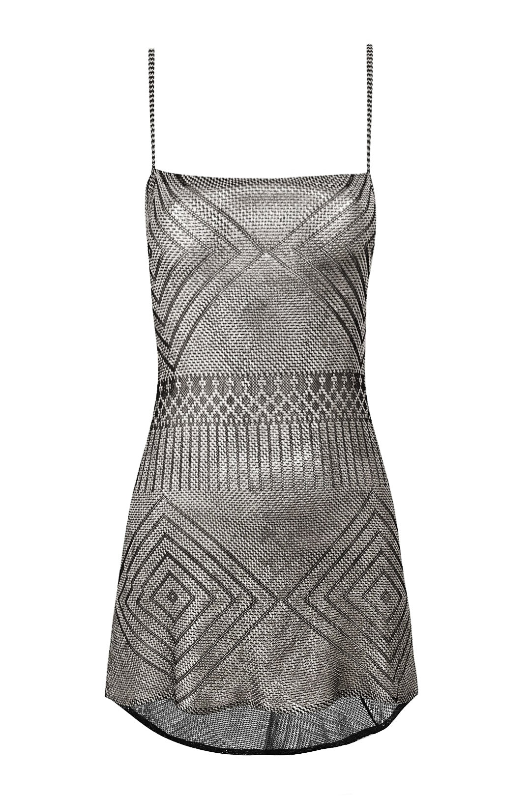 1920's Egyptian Black Diamond Mini Dress