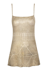 1920's Egyptian White Mini Dress