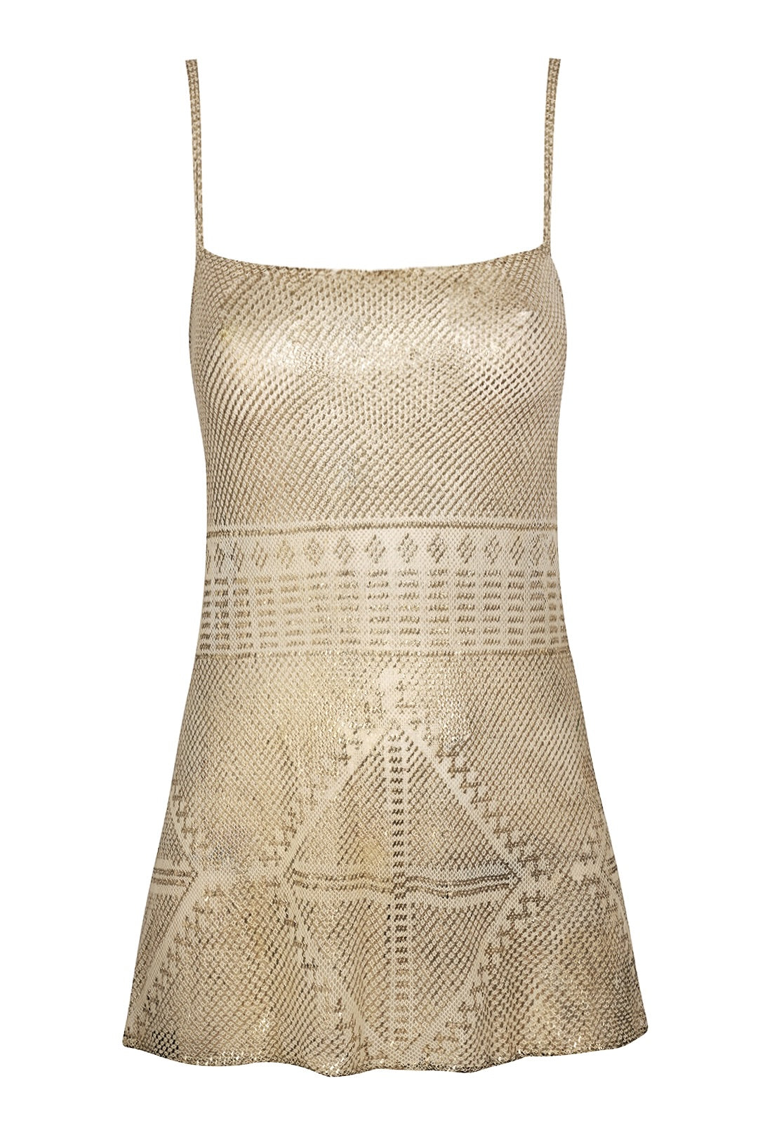 1920's Egyptian White Mini Dress
