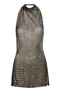 1920's Egyptian High Neck Mini Dress