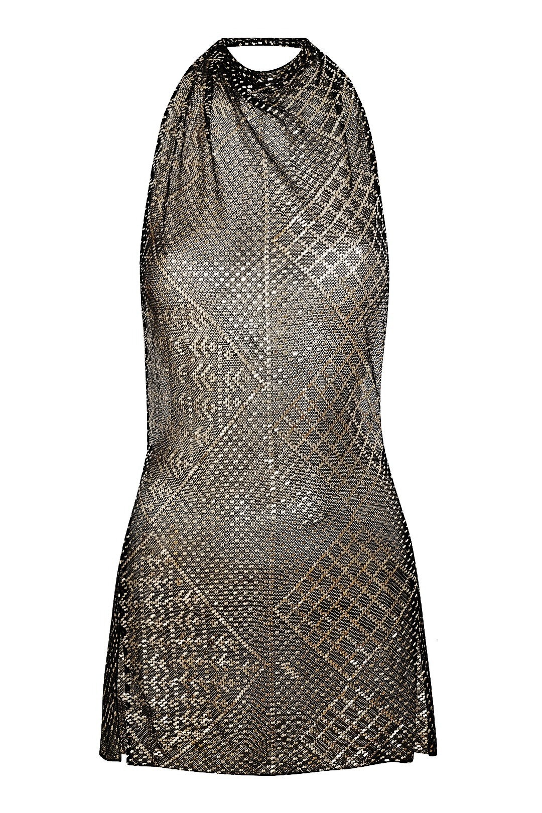 1920's Egyptian High Neck Mini Dress