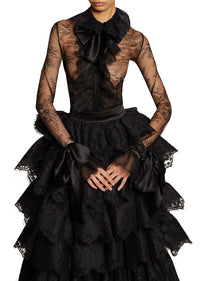 Runway Ruffled Lace Top & Skirt