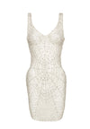 Cobweb Mini Dress - Pearl