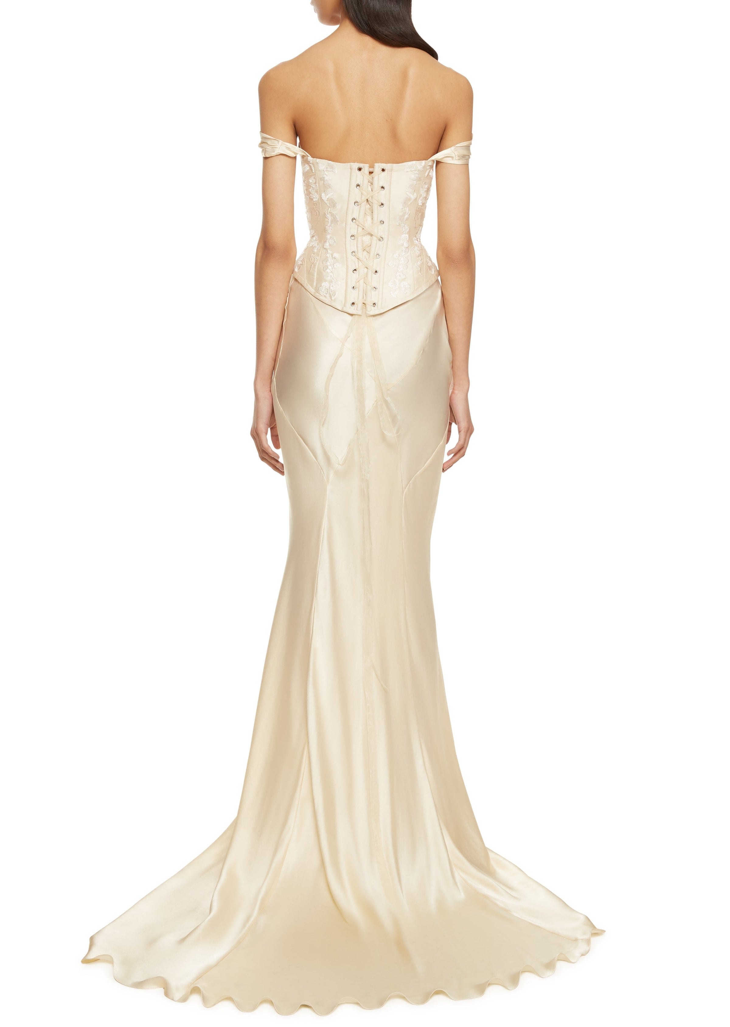 Aphrodite Corset - Pearl