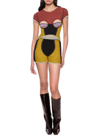 1980 - 1990s Jean Paul Gaultier Geometric Knitted Two-Piece - Annie's Ibiza