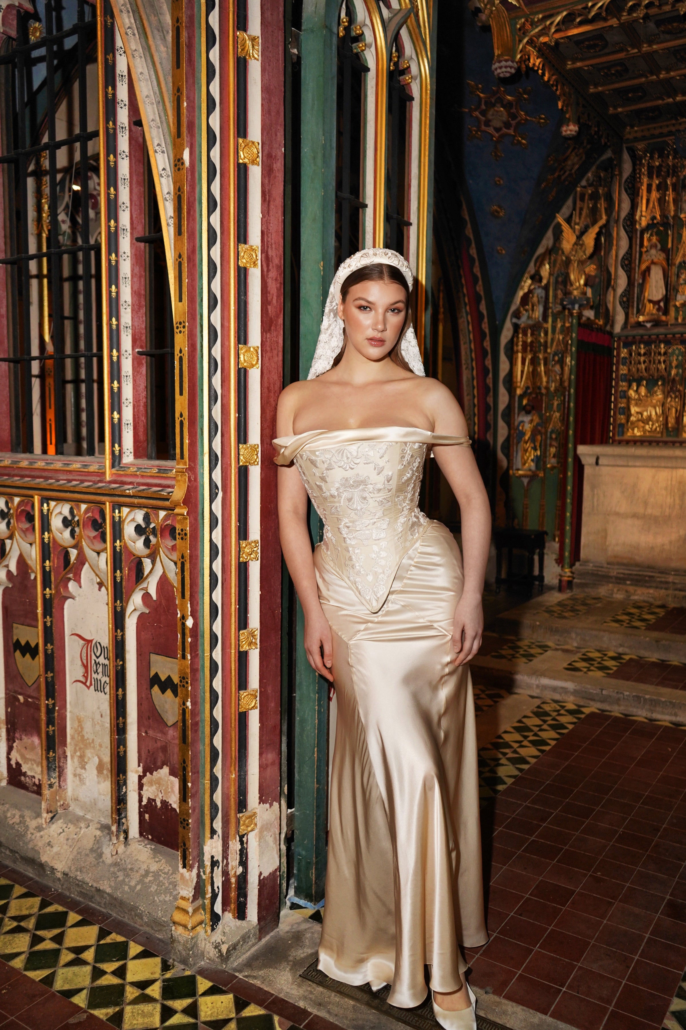 Aphrodite Corset - Pearl