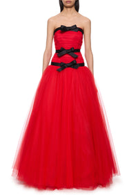 Tulle Red Gown