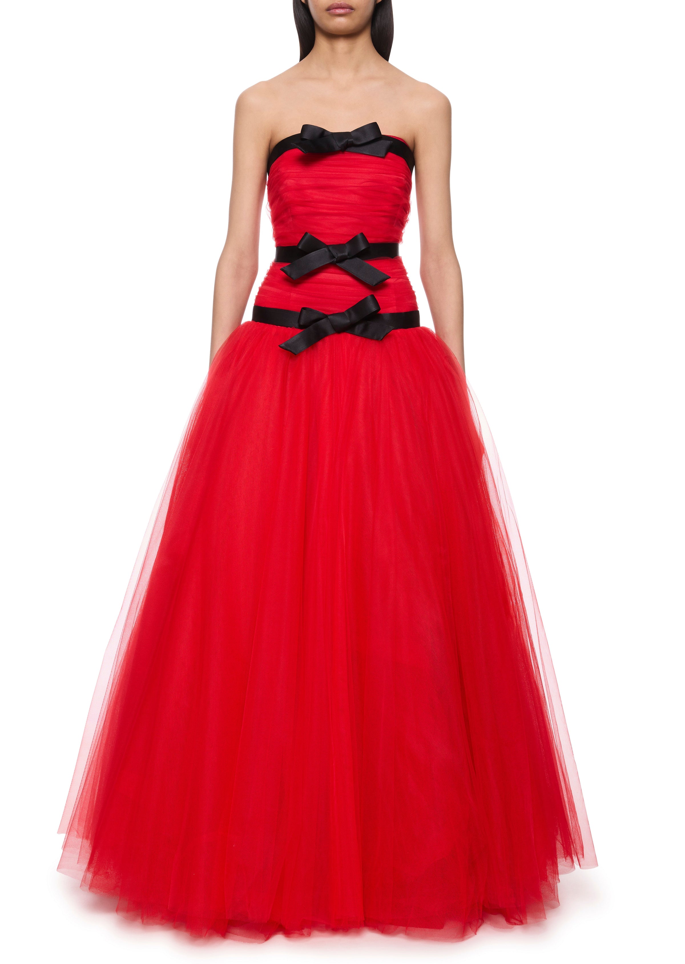 Tulle Red Gown