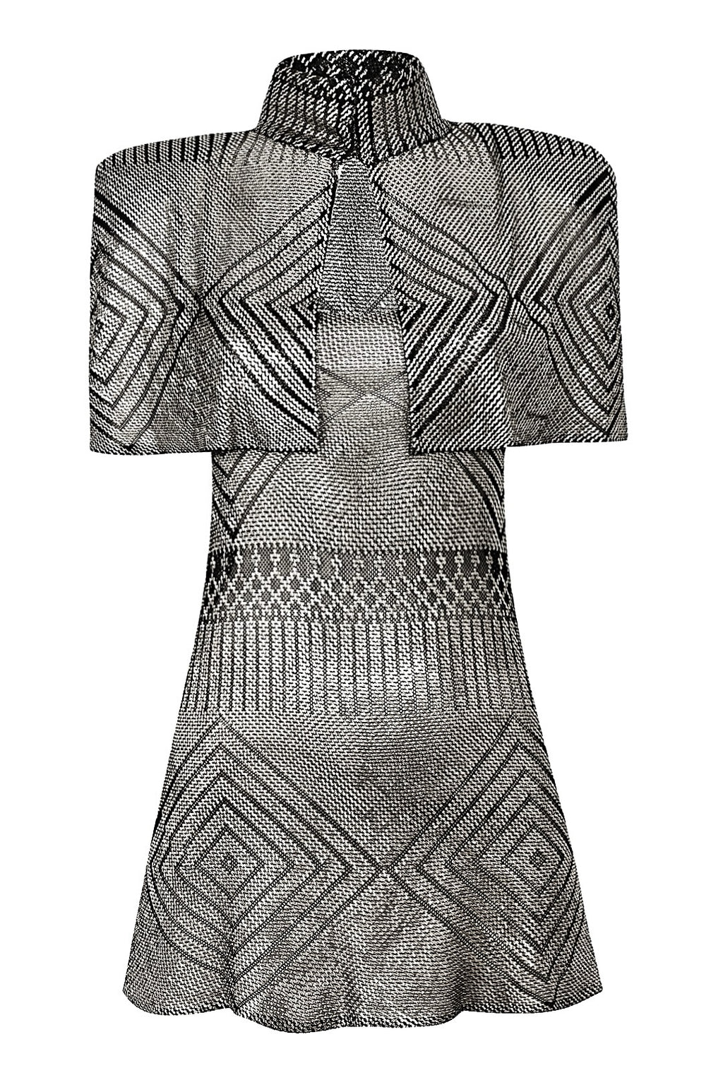 1920s Egyptian Diamond Halter Mini Dress