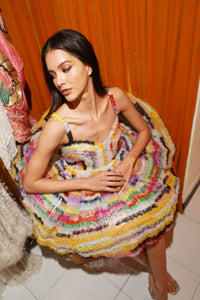 Micro Ruffle Party Dress
