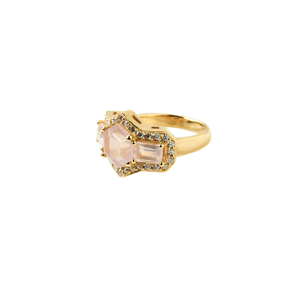 Rose Quartz Love Ring