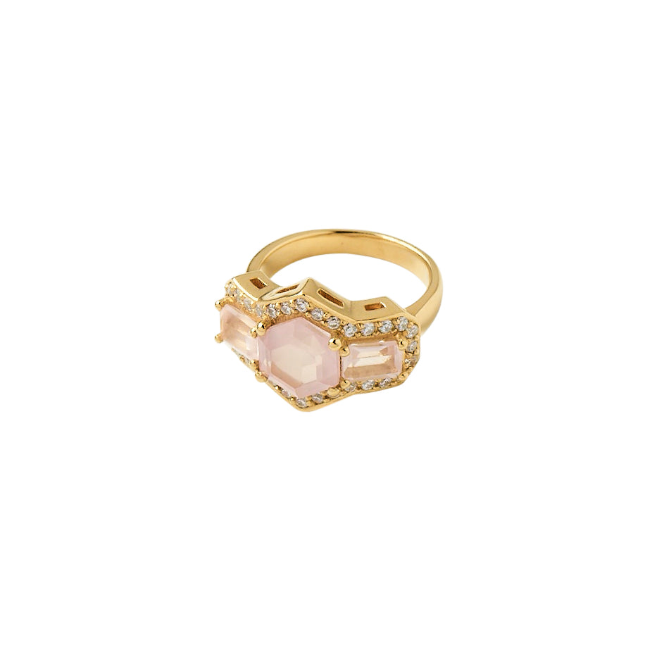Rose Quartz Love Ring