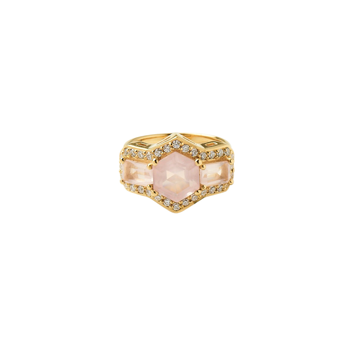 Rose Quartz Love Ring