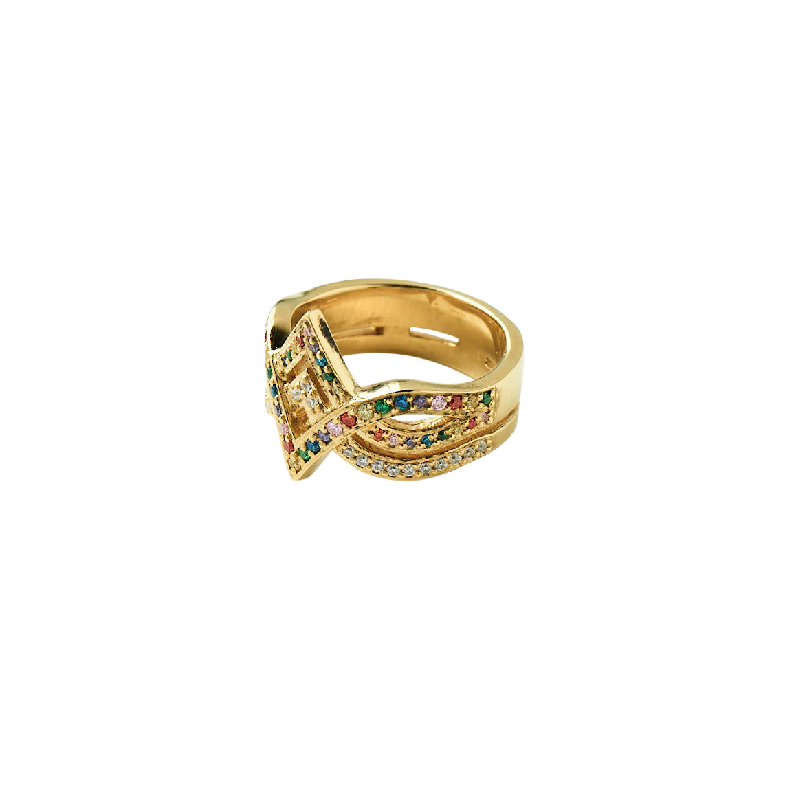 Rainbow V Ring