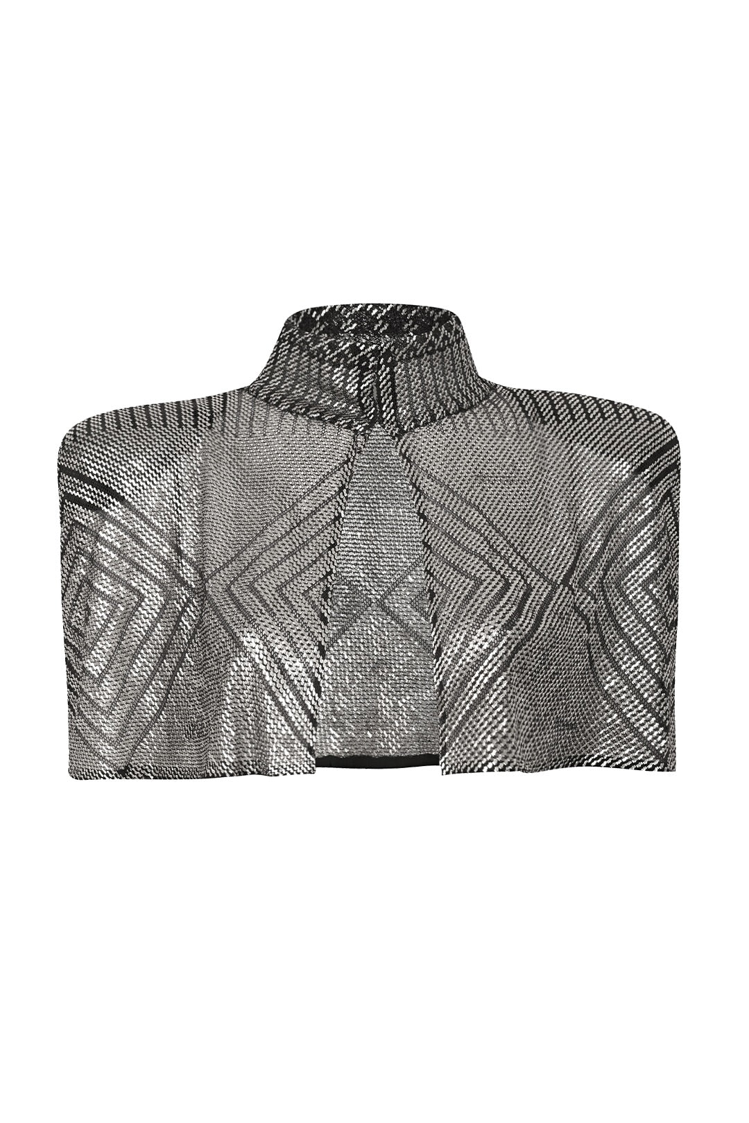 1920's Egyptian Black Geometric Cape