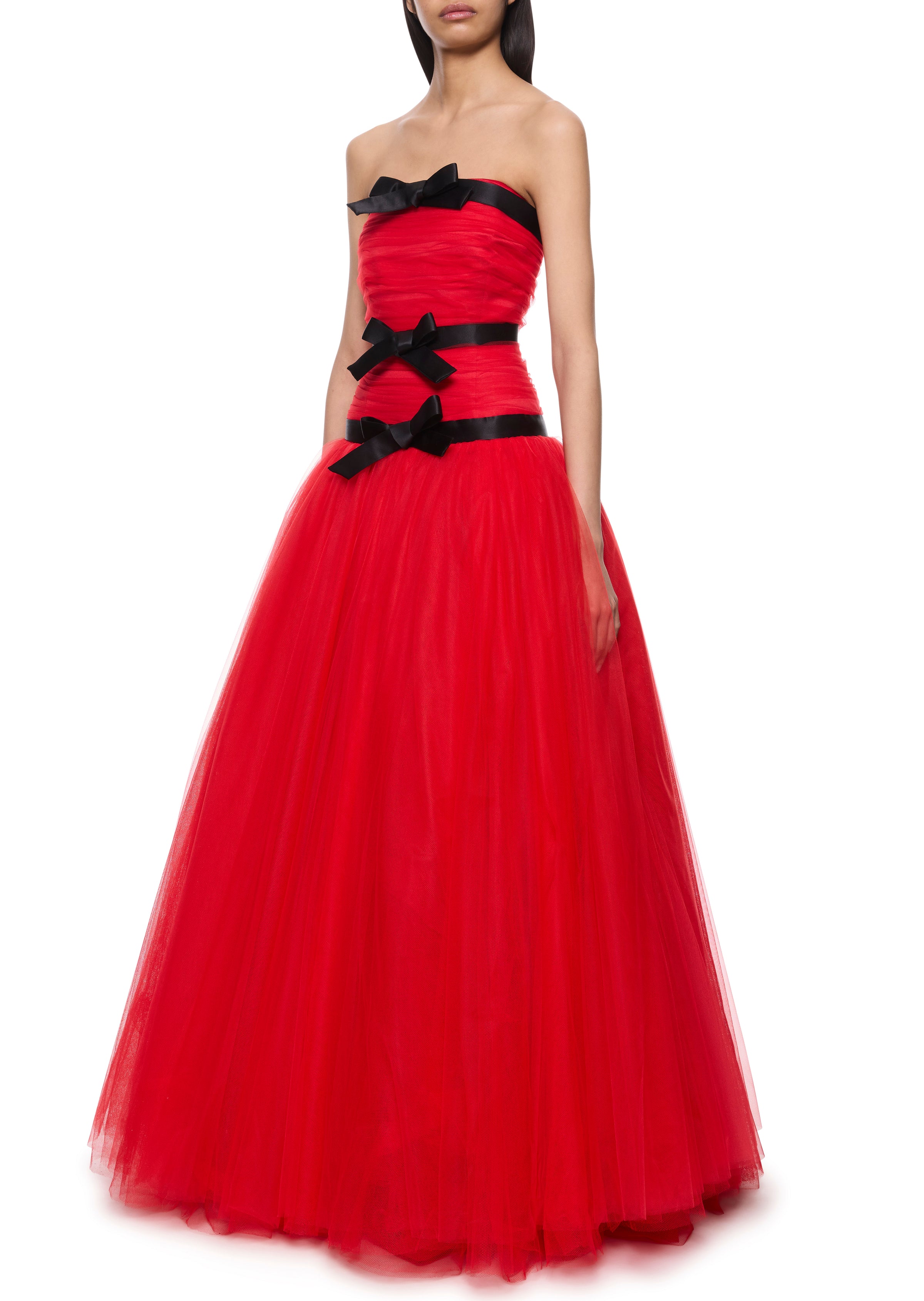 Tulle Red Gown
