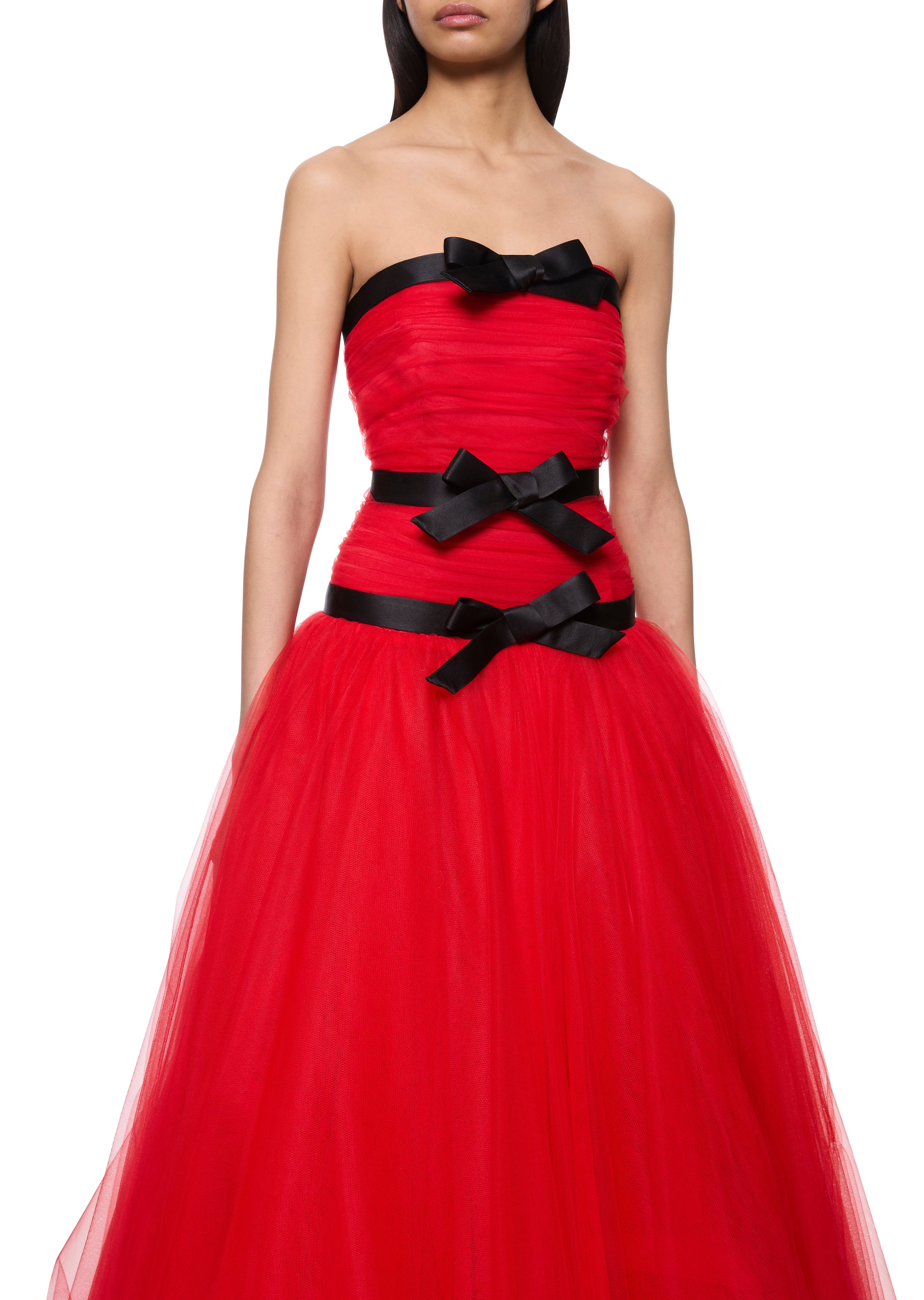 Tulle Red Gown