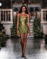 Coral Mini Dress - Moss
