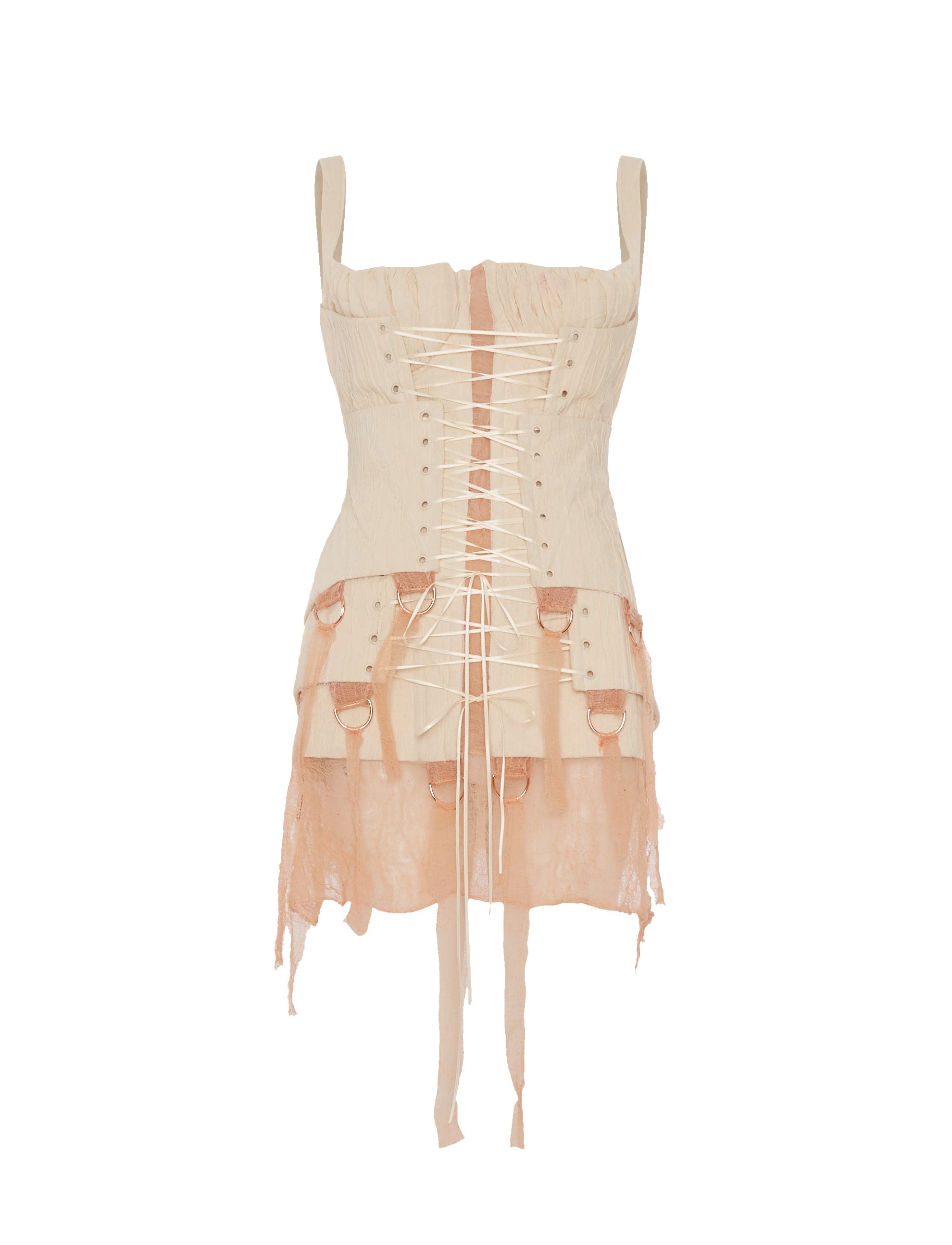 Triple Ivory Corset Dress
