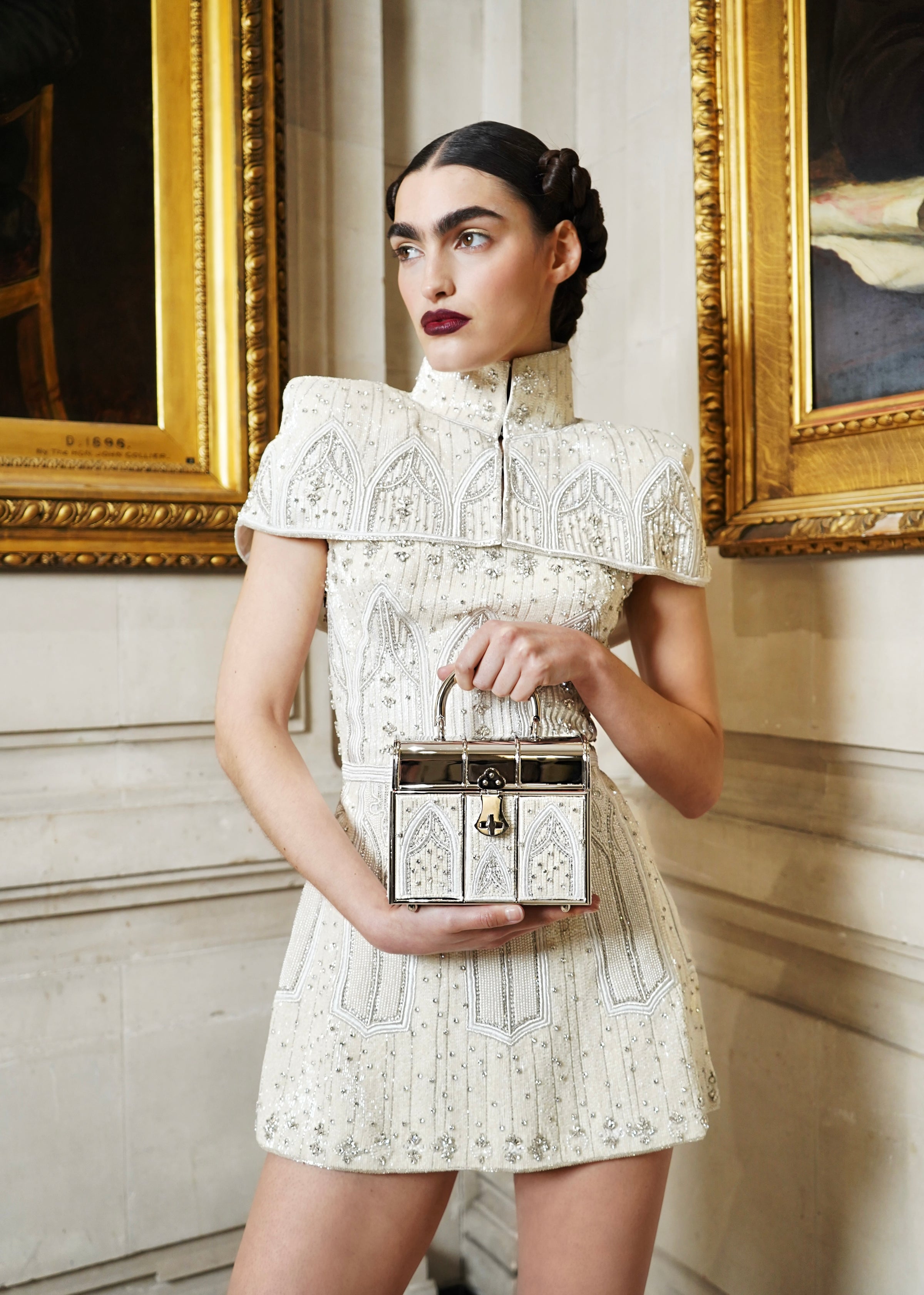Joan of Arc Mini Dress - Opal