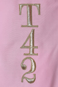 1991 Moschino Couture Pastel Pink 'Tea 4 2' Bodycon Dress. Rent: £150/Day - Annie's Ibiza
