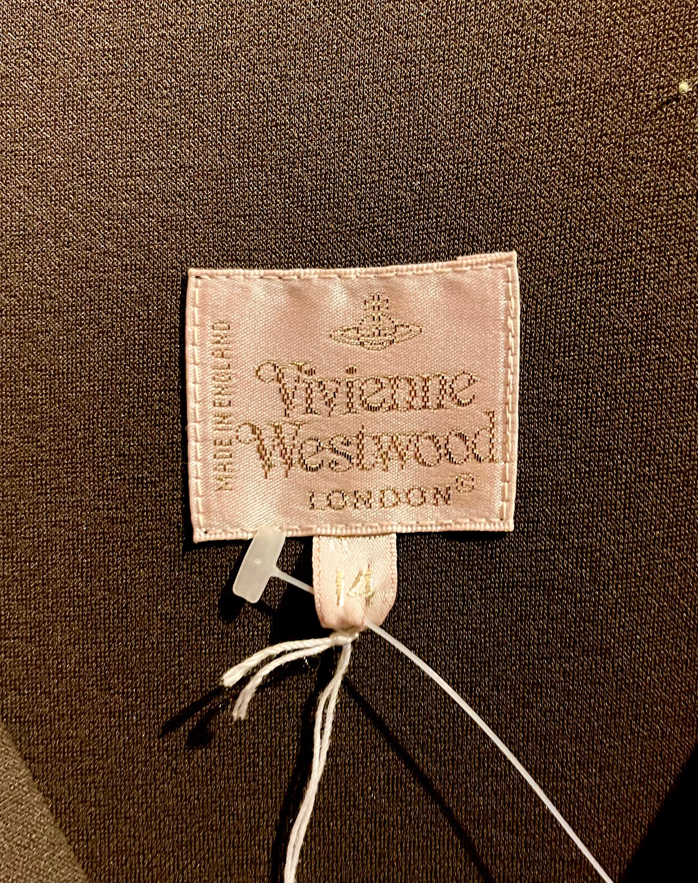 2000s Vivienne Westwood Anglomania Mahogany Dress.
