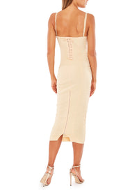 1990s Jean-Paul Gaultier Iconic "Cone Bust" Blush Peach Corset Dress