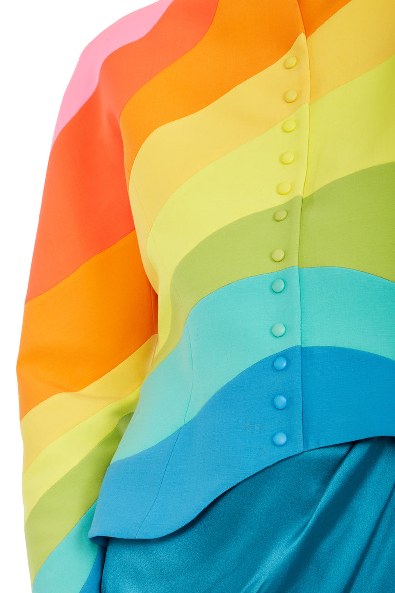 1990's Thierry Mugler Rainbow Jacket. Rent: £3000/Day - Annie's Ibiza