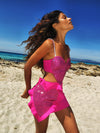 Heart Ruffle Mini Skirt
