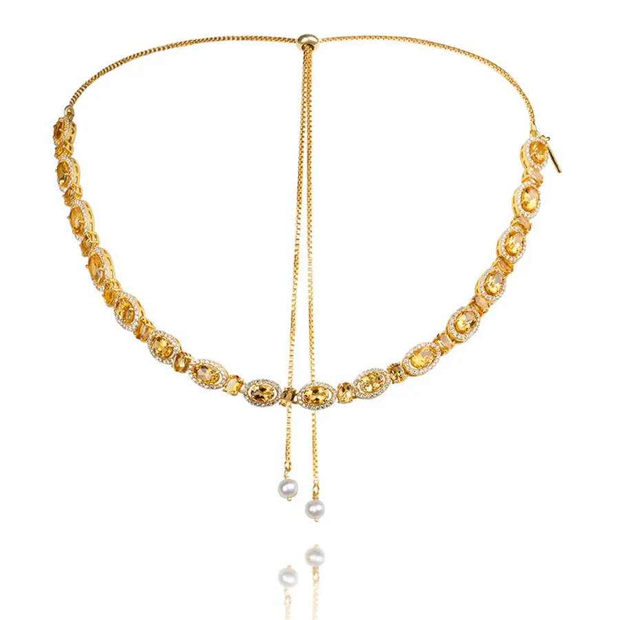 Lynn Citrine Necklace