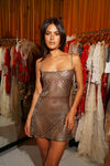 1920's Egyptian Black Diamond Mini Dress