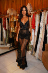 1940s Black Lace Dress