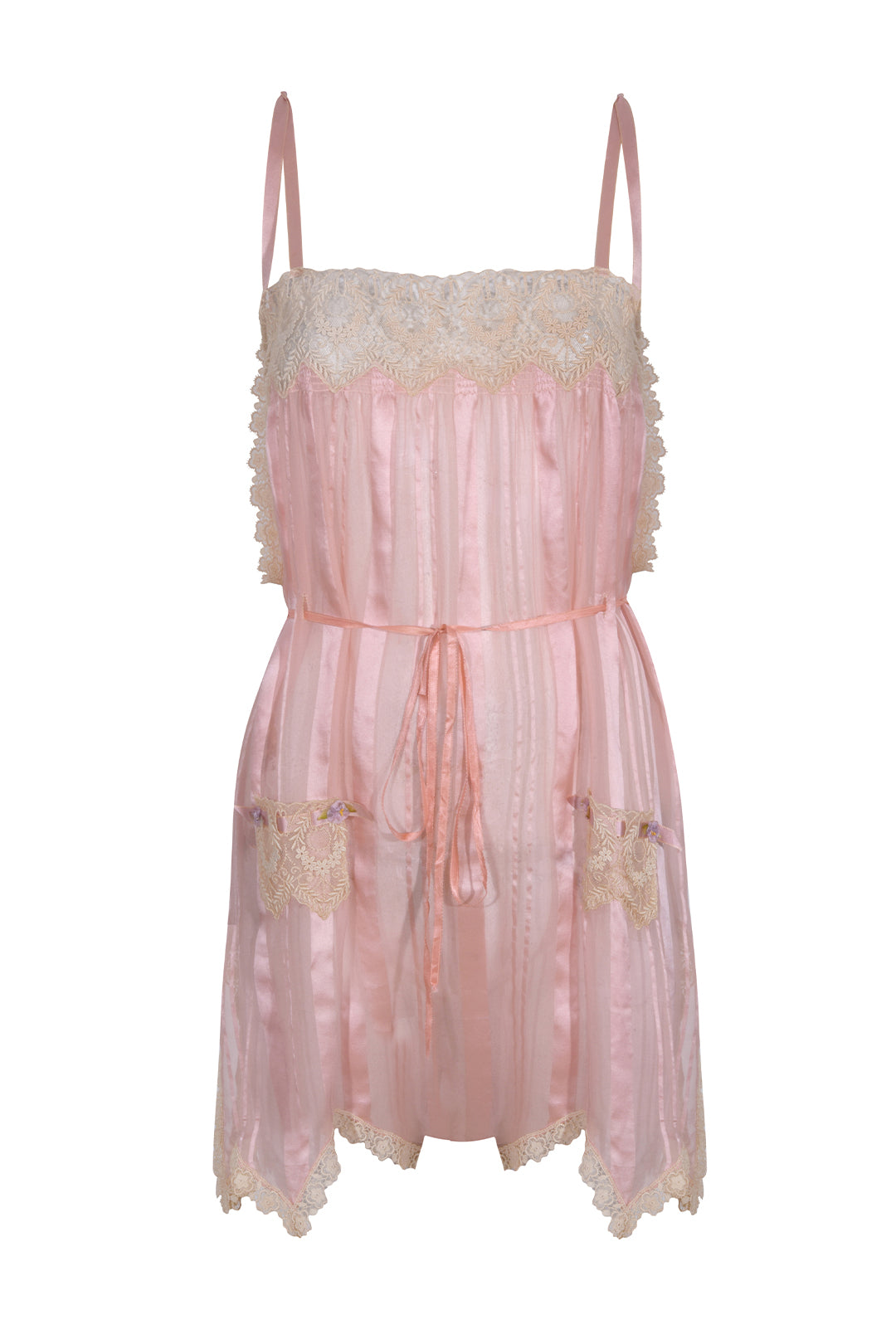 1920's Pink Silk Lace Teddy – Annie's Ibiza