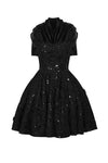 Black Lace Shadow Mini Dress