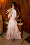 1940s Tiered Pink Tulle Dress