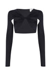 Cropped Draped Top