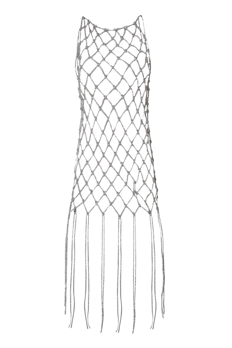 Crystal Embellished Net Dress