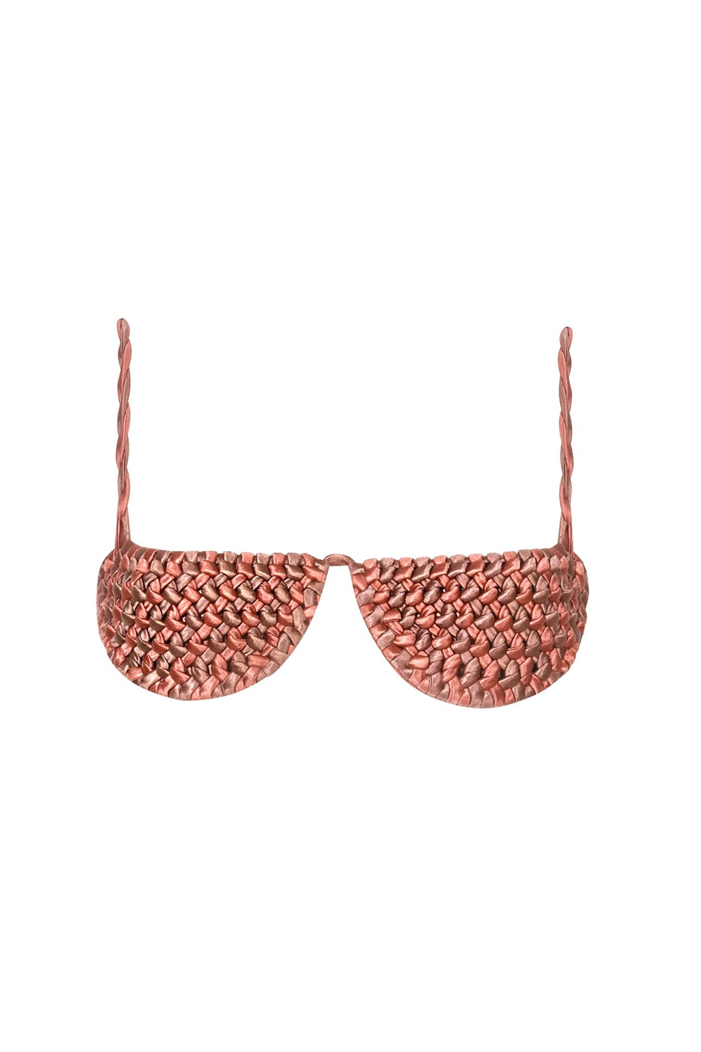 Textured Braid Rust Top