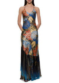 1930s Floral Lamé Gown - Annie's Ibiza