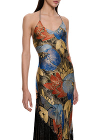 1930s Floral Lamé Gown - Annie's Ibiza