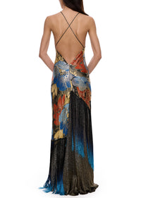 1930s Floral Lamé Gown - Annie's Ibiza