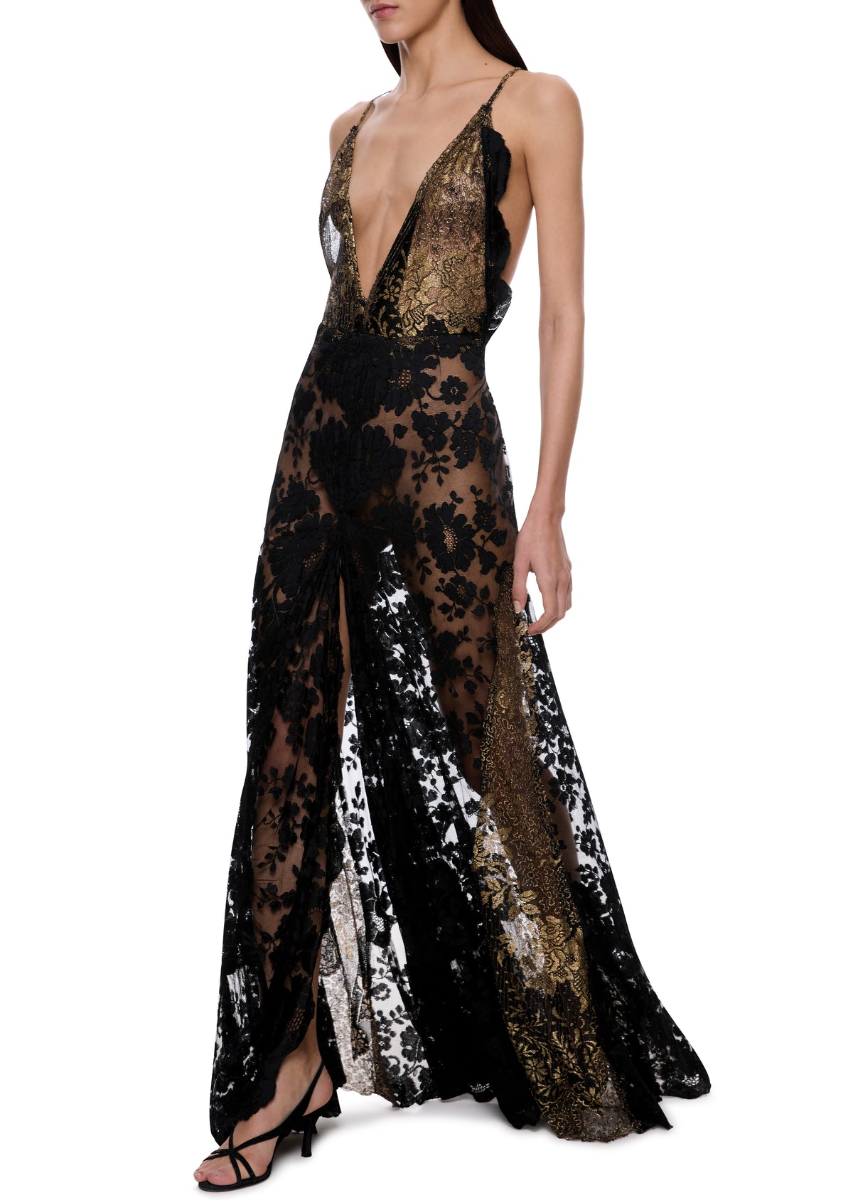 1930s Black and Gold Gown