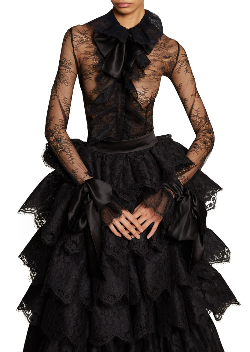 Runway Ruffled Lace Top & Skirt – Annie's Ibiza Online
