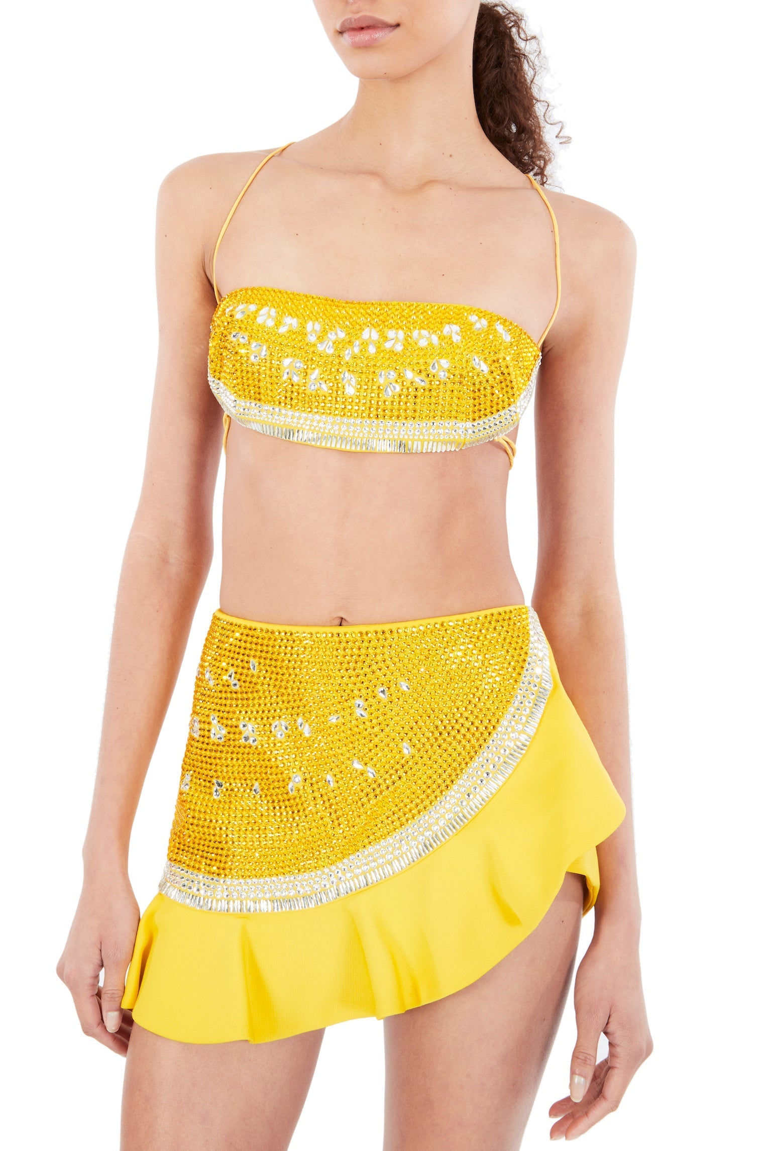 holiday - HOLIDAY★SUPER FINE DRY RUFFLE Crystal Watermelon Ruffle Skirt – Annie's Ibiza Online