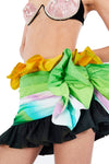 Ombre Nylon Ruffle Skirt