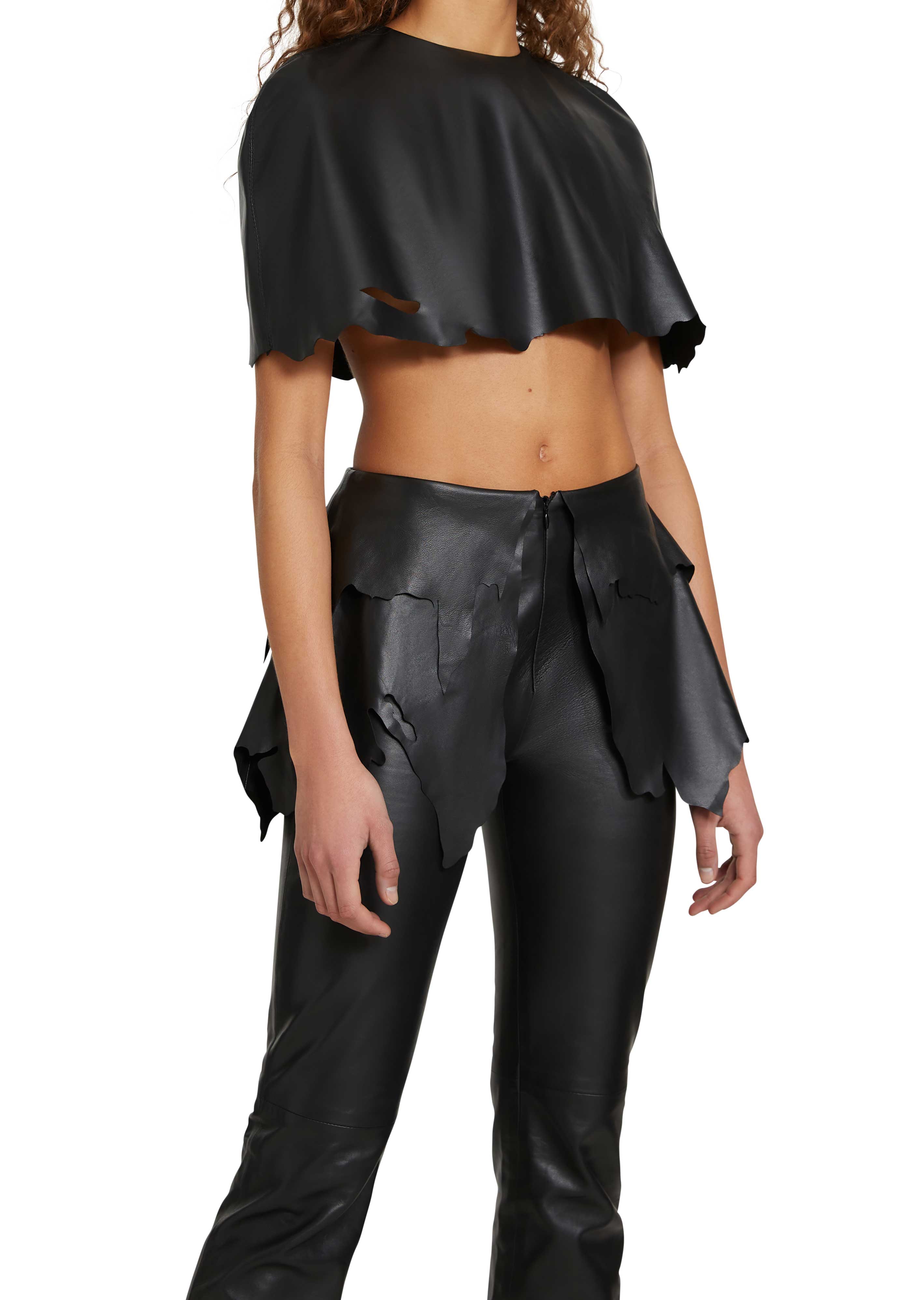 Cropped Leather Cape – Annie's Ibiza Online