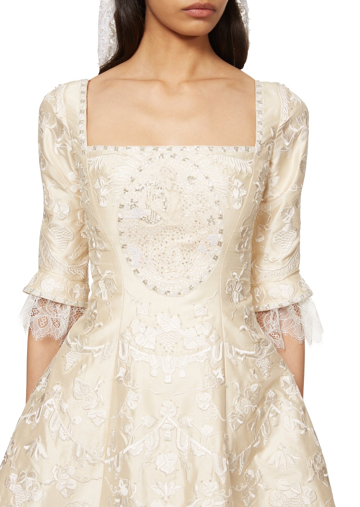 Aphrodite Pearl Collar Dress