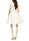 Ivory Silk Shadow Mini Dress