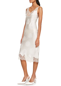 Jacquard Cymatics Dress - White