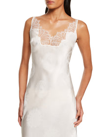 Jacquard Cymatics Dress - White